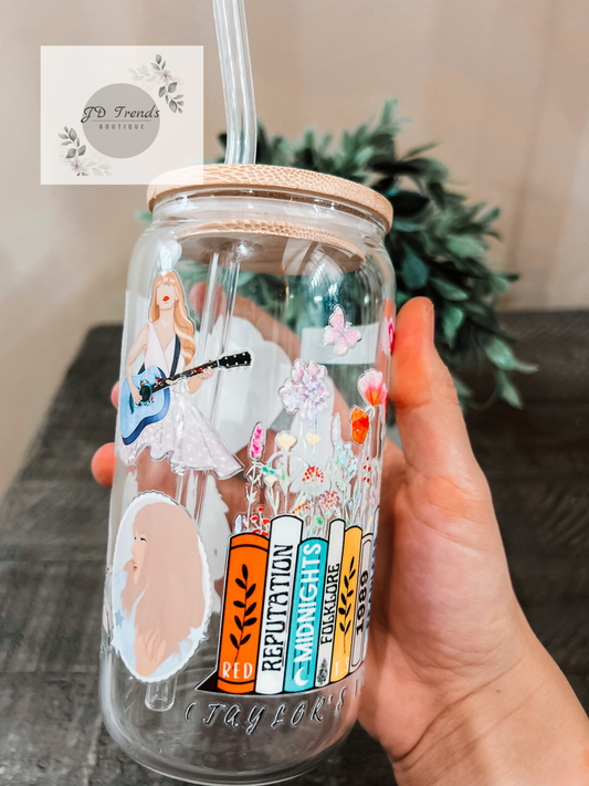 Swiftie Beer Can Glass