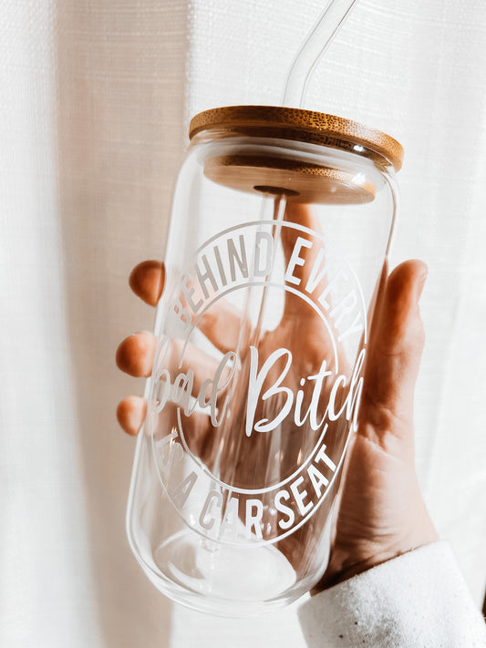 Bad B Car seat Glass Cup